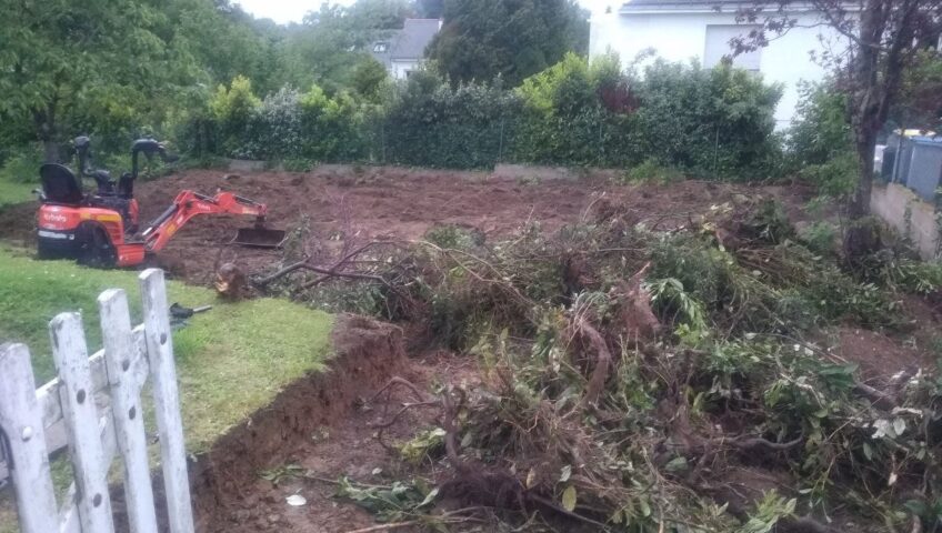 Décaissement et préparation de terrain à La Sorinière