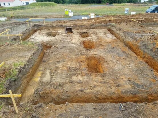Terrassement pour construction de maison au Landreau
