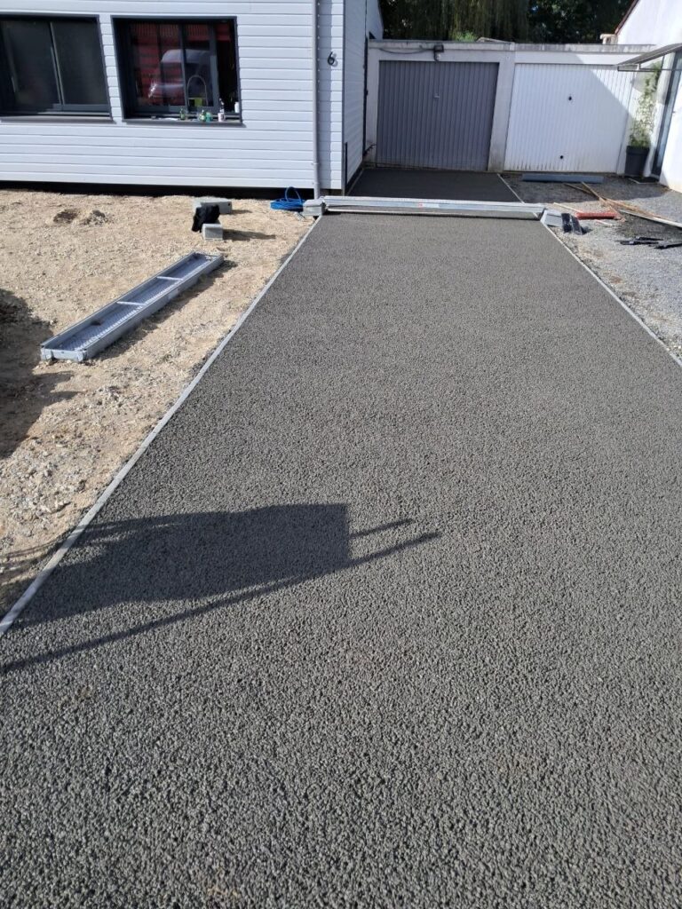 Allée en béton drainant Vallet