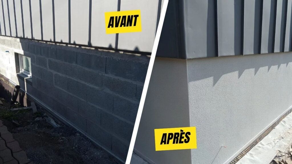Façade après rénovation d'enduit à Vallet