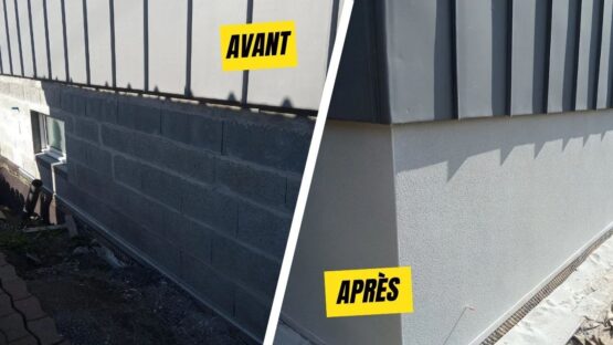 Façade après rénovation d'enduit à Vallet